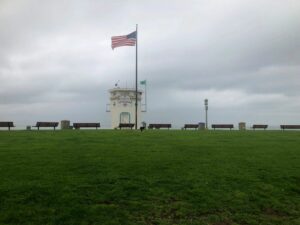 Main Beach Lifeguard Tower and Flag