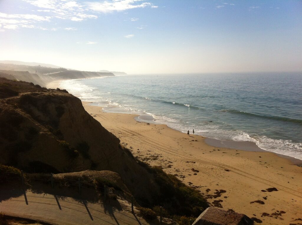 Panoramic view of Crystal Cove