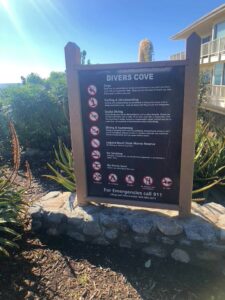 Diver's Cove Sign