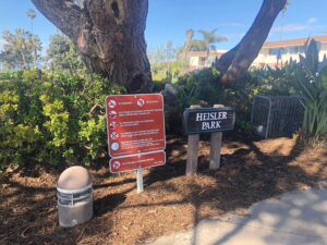 Heisler Park Rules Sign