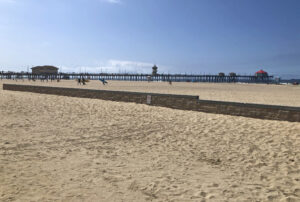 Wide of view of Huntington Beach Pier