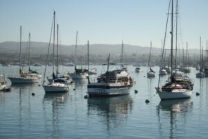 Sailboats Newport Bay