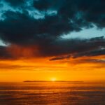 Sunset at Strands Beach with Catalina Island view