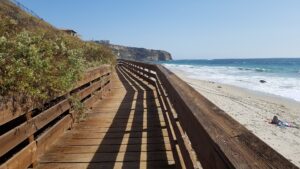 Dana Strands Beach boardwalk