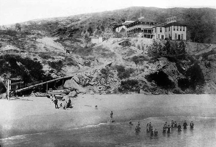 Woods Cove Look Back 1890s Arch Beach Hotel