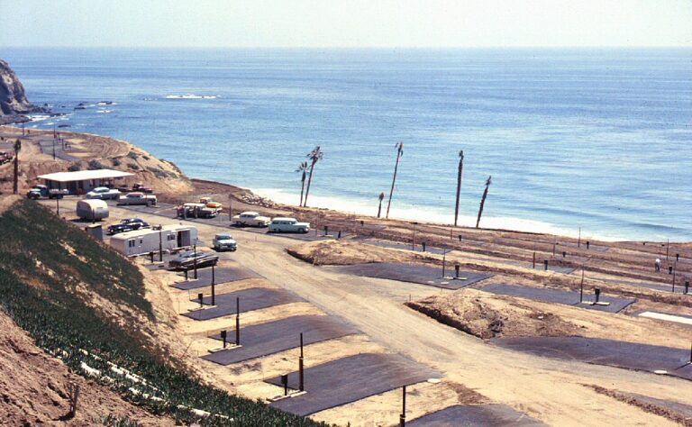 Dana Strand trailer park below Salt Creek 1956