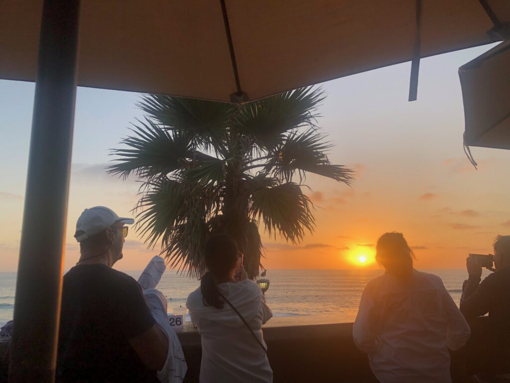 Sunset from Young's Beach Shack at Salt Creek