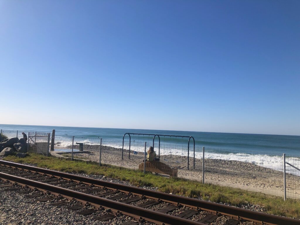 View of North Beach from trail