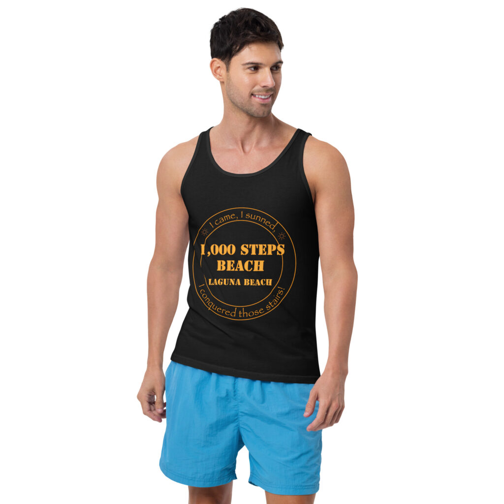 1000 steps beach mens tank top