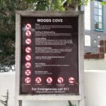 Woods Cove Rules Sign